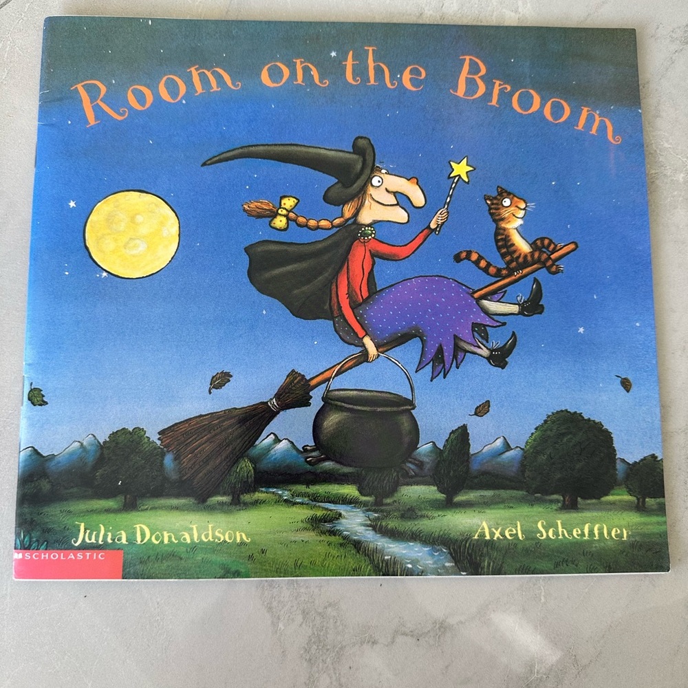 Scholastic 'Room on the Broom' Book - Blue and Black Cover